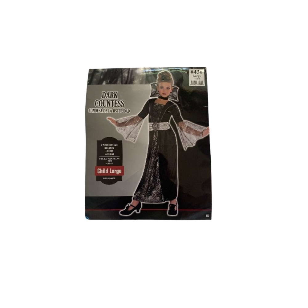 Dark Countess Kid’s Halloween Costume - Girl’s Size Large